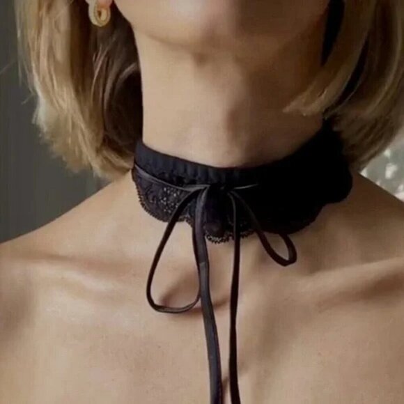 Free People X We Are HAH All Choked Up Choker/Garter - Picture 1 of 4